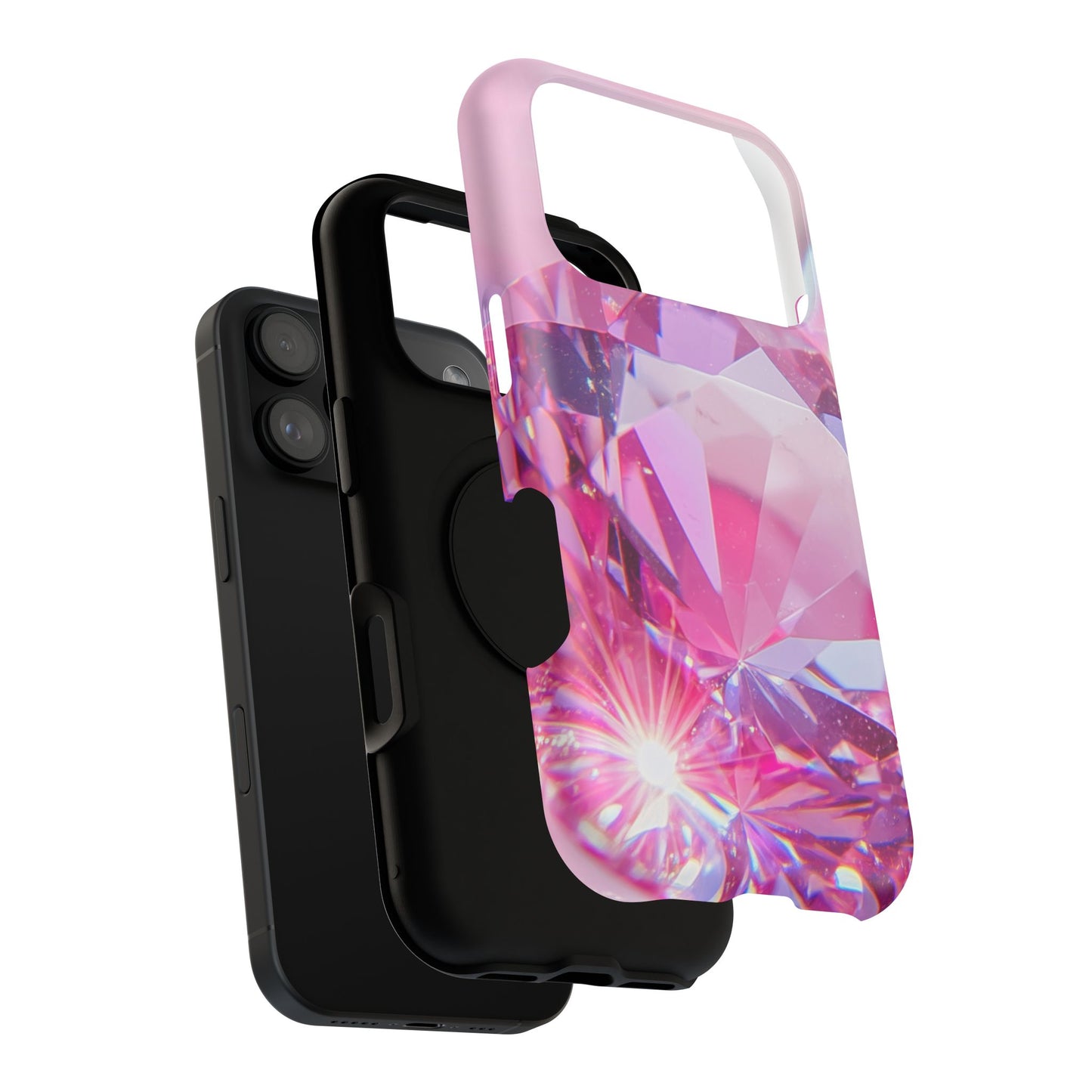 Impact-Resistant Phone Case – Pink Ice