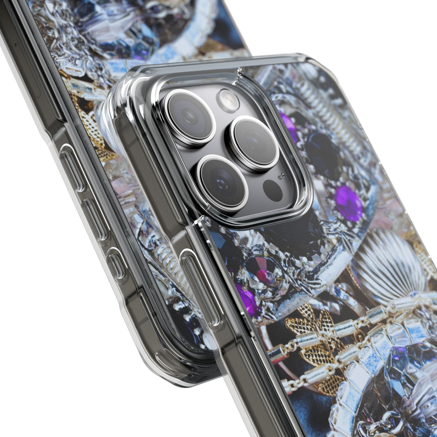 Clear Magnetic Phone Case – Chrome Jewel