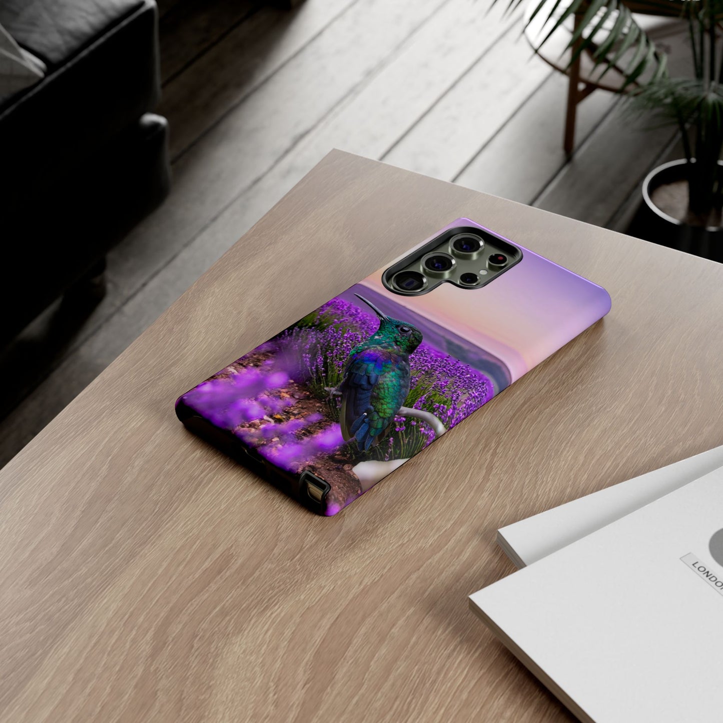 Protective Phone Case – Hummingbird Reverie