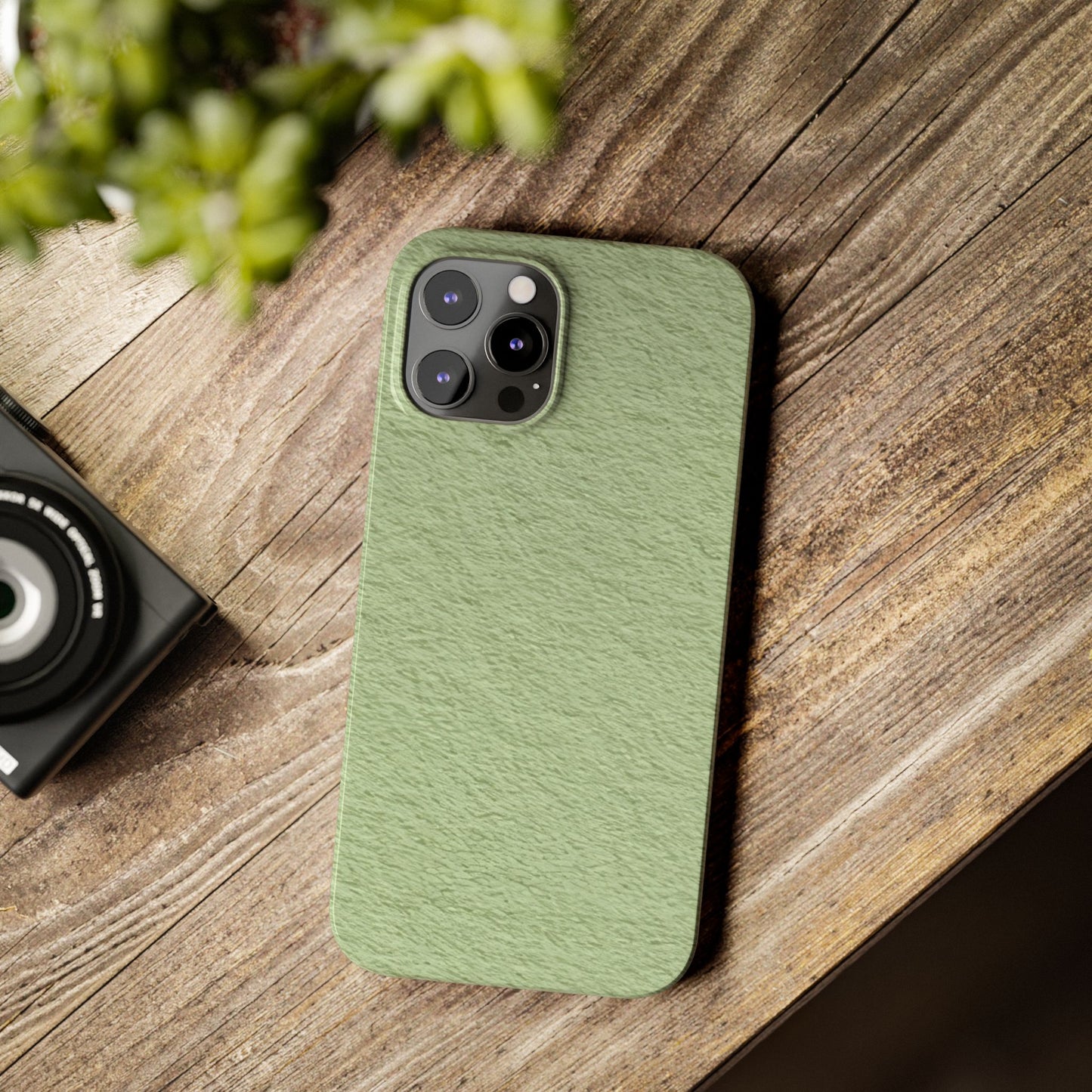 Slim Phone Case – Matcha Wash