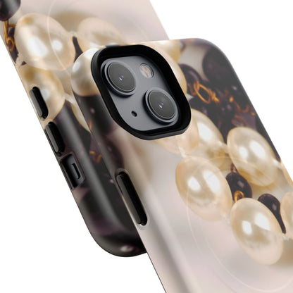 Protective Magnetic Phone Case – Noir Pearl