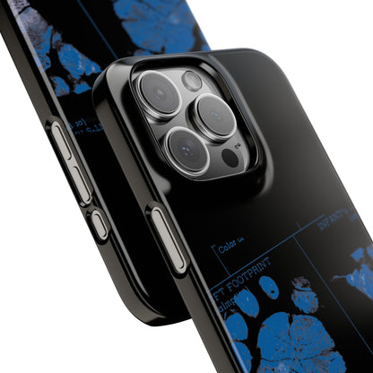 Snap Phone Case – Mom’s Little Blue Footprints