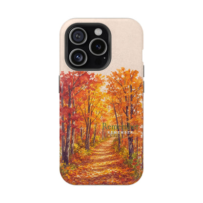 Wireless-Charging Compatible Case – Autumn Remembered – Compatible with iPhone 13–17 & Samsung Galaxy S25–S26 Series