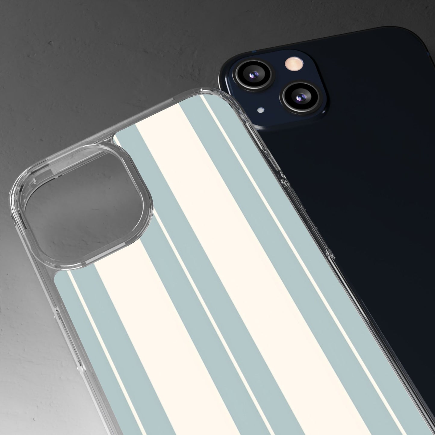 Clear Phone Case – Coastal Stripe