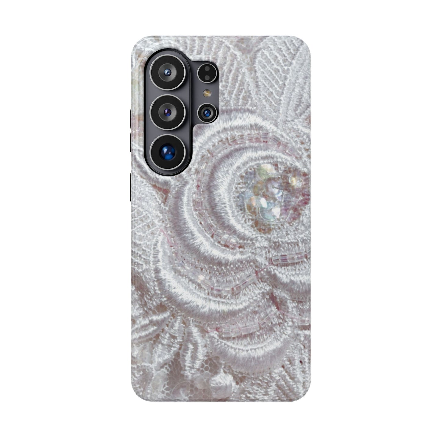 Impact-Resistant Phone Case – Lace Veil