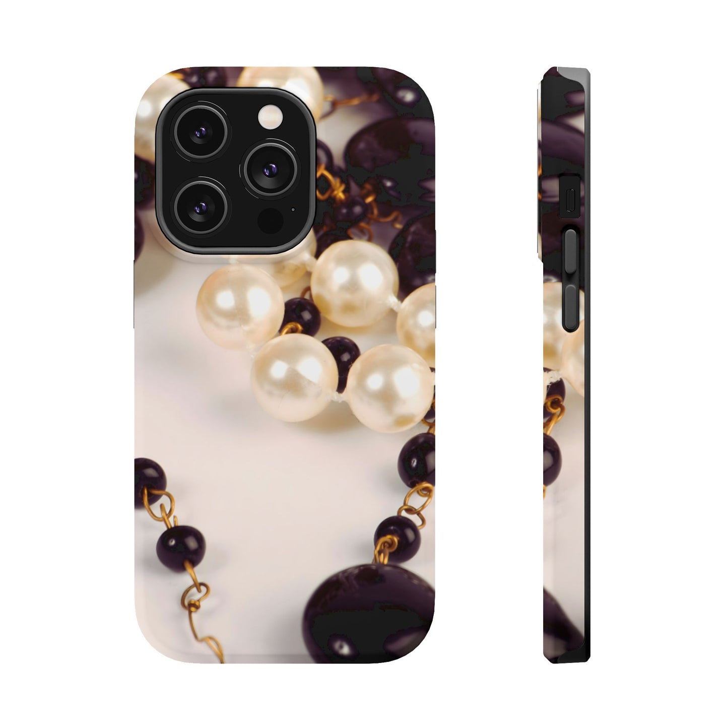 Wireless-Charging Compatible Case – Noir Pearl