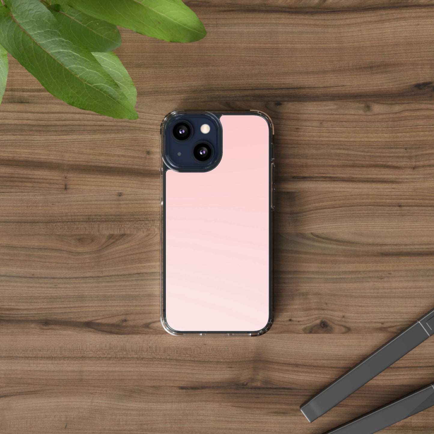 Clear Phone Case – Soft Blush