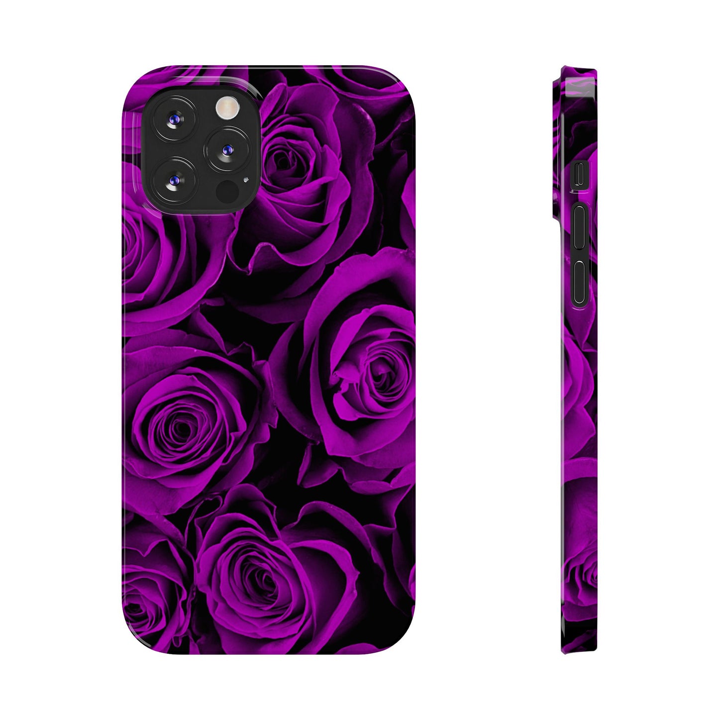 Slim Phone Case – Amethyst Roses