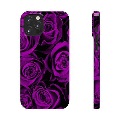 Slim Phone Case – Amethyst Roses