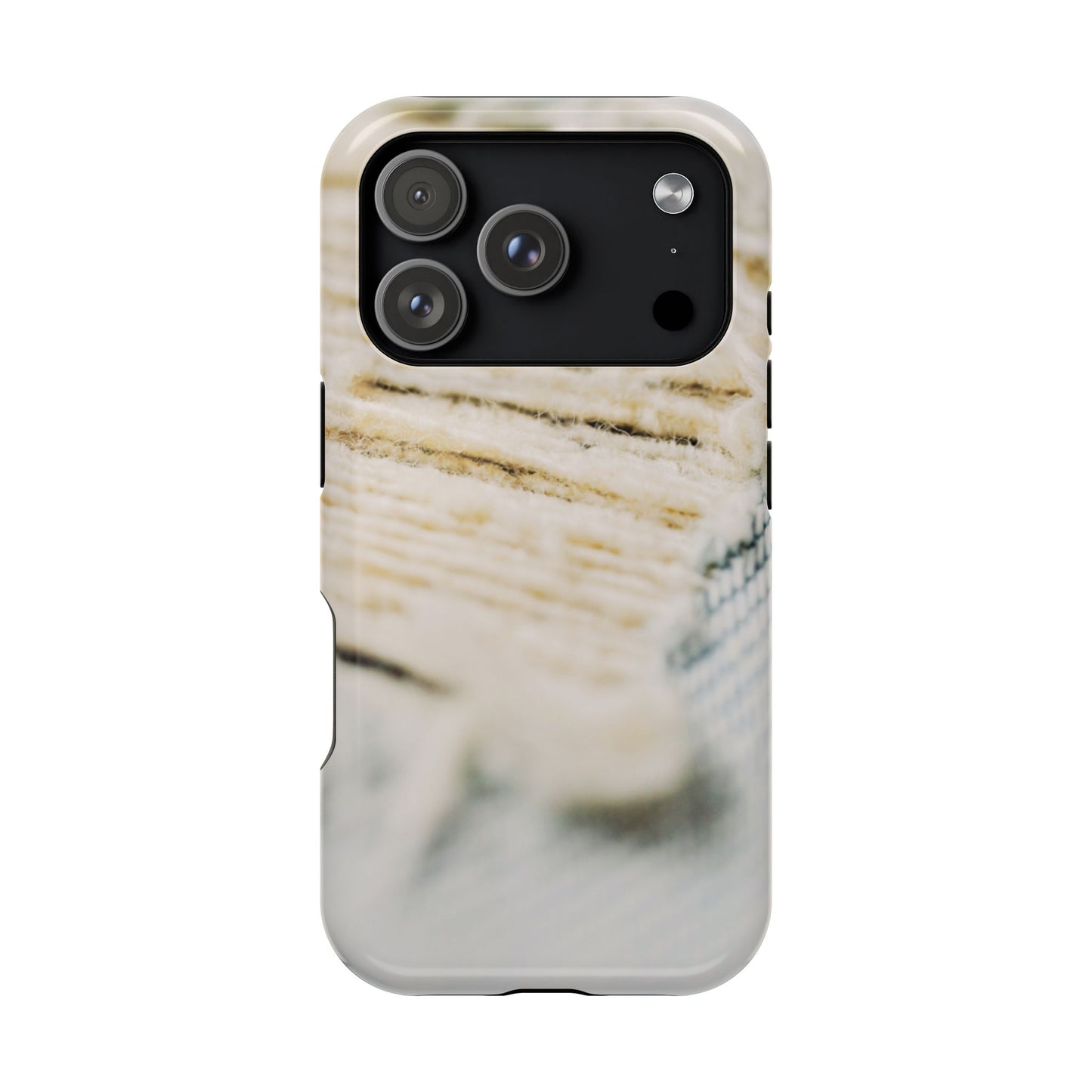 Impact-Resistant Phone Case – Woven Warmth