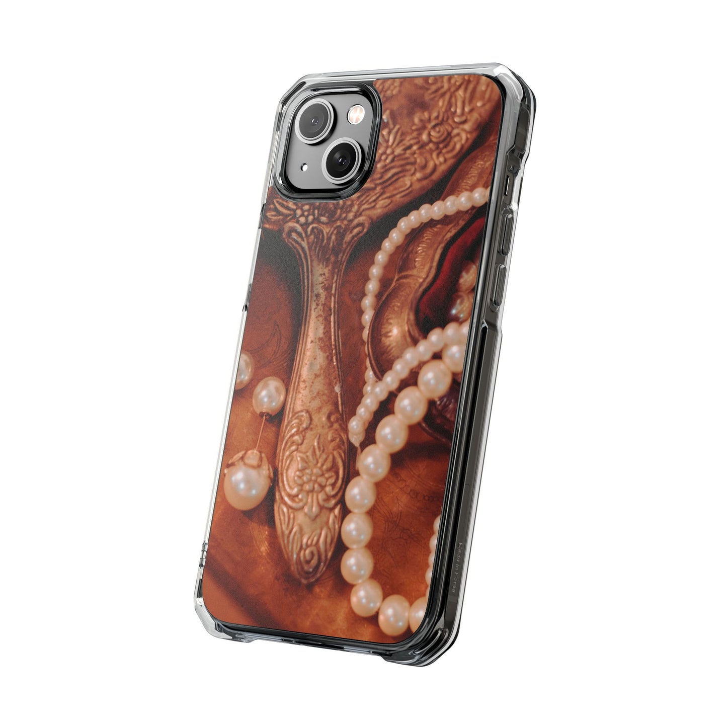 Clear Magnetic Phone Case – Bronze Vanity