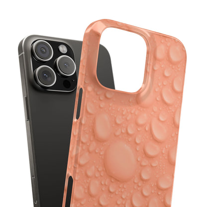 Slim Phone Case – Apricot Rain