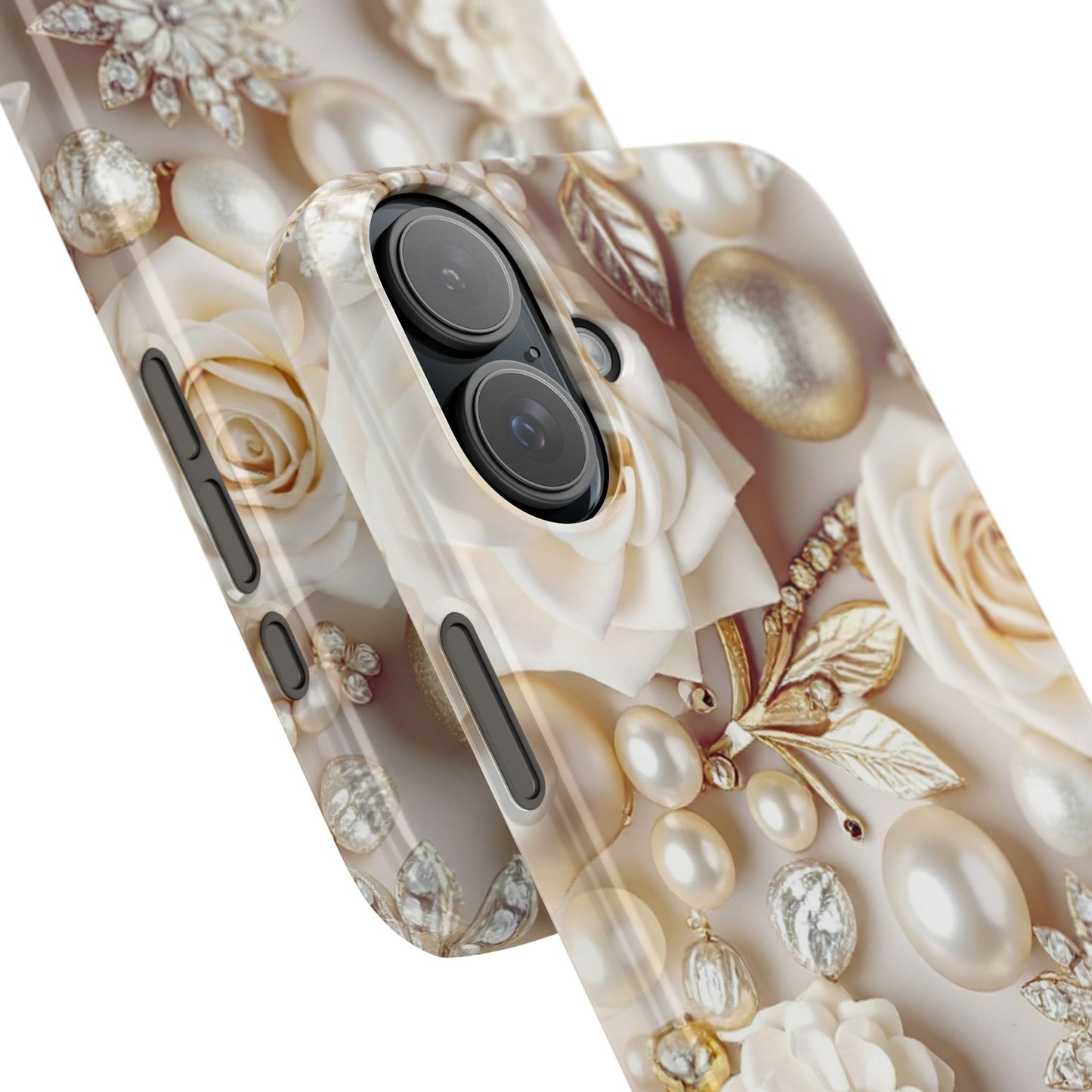 Slim Phone Case – Ivory Opulence