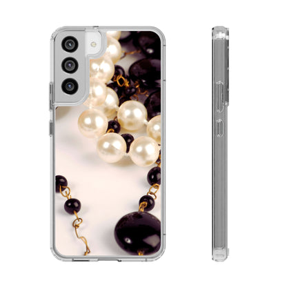Clear Phone Case – Noir Pearl