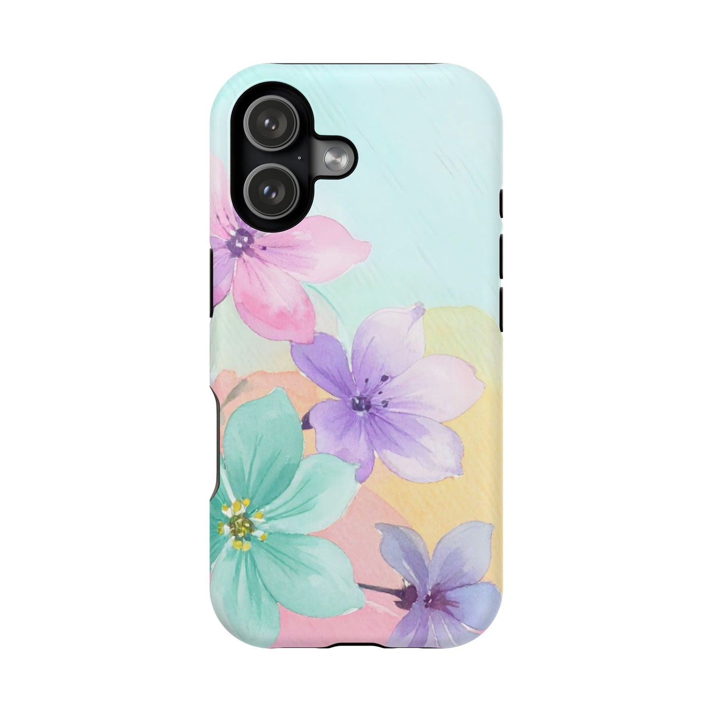 Impact-Resistant Phone Case – Water Petal