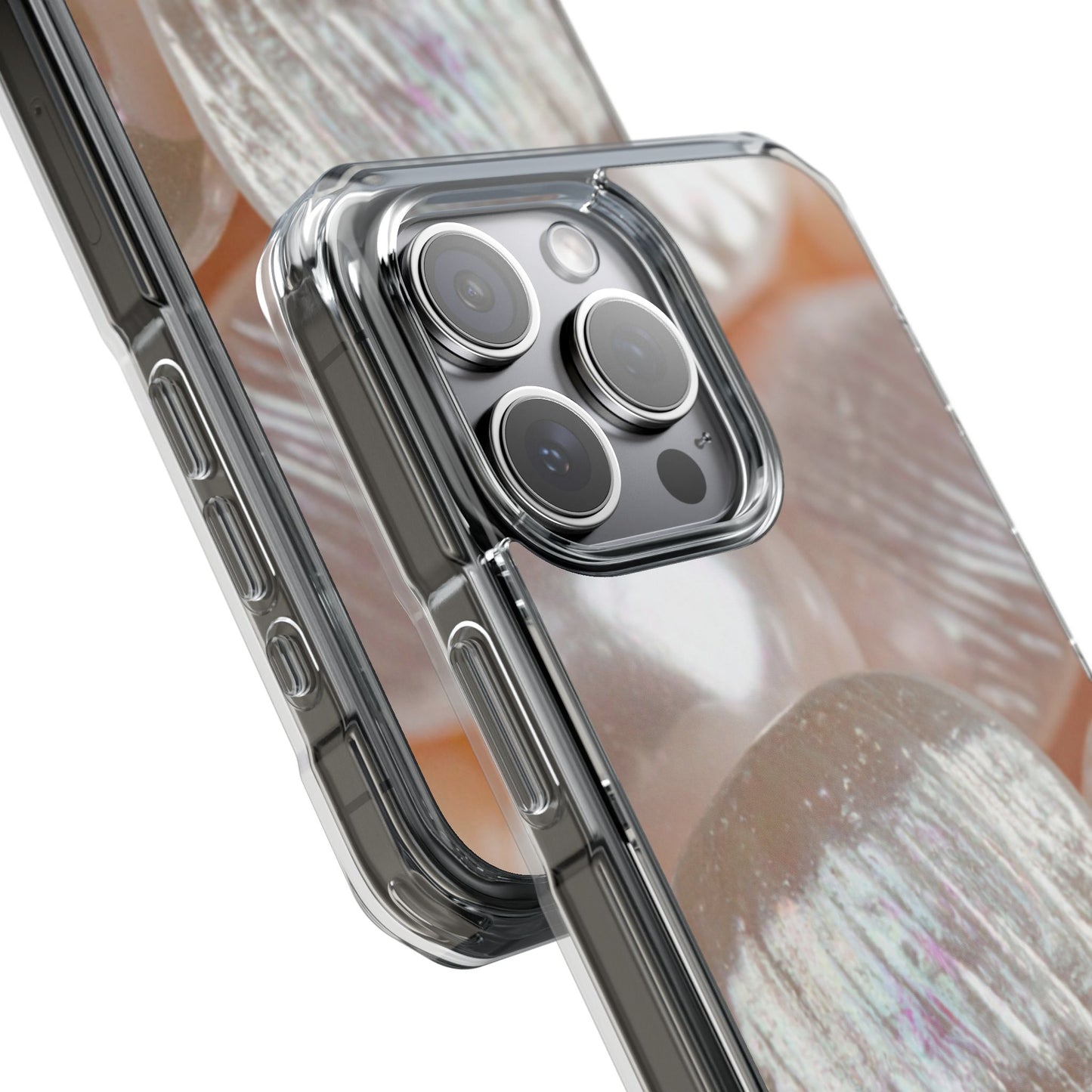 Clear Magnetic Phone Case – Blush Pearl