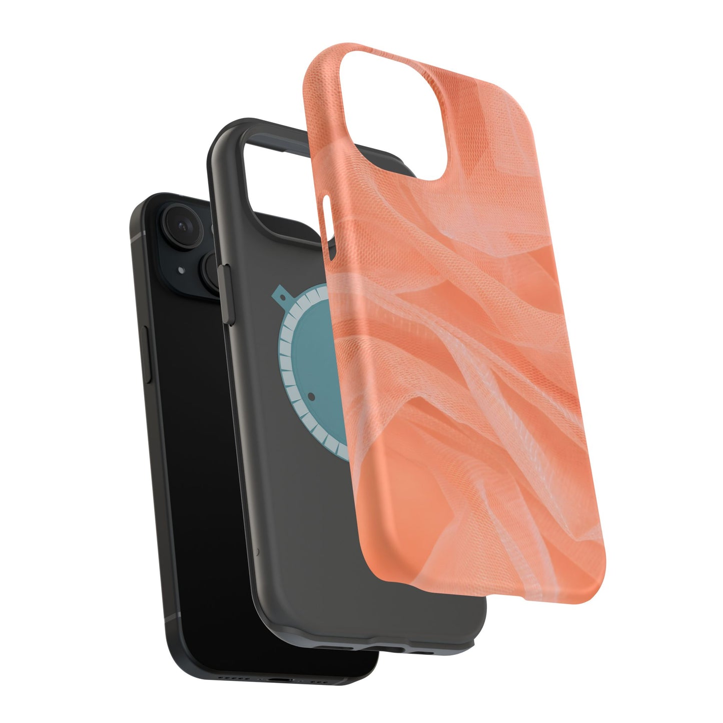 Wireless-Charging Compatible Case – Coral Veil