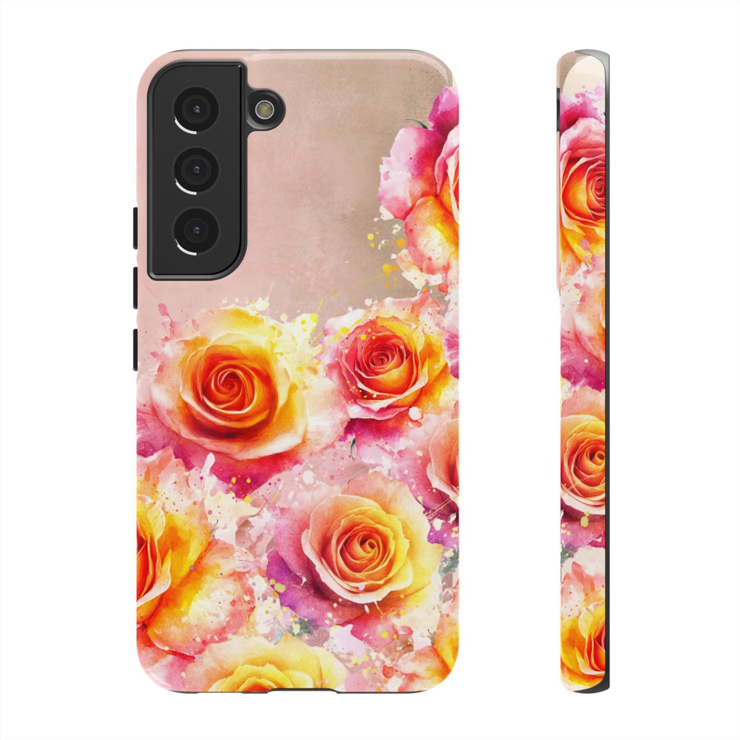 Protective Phone Case – Sunset Roses