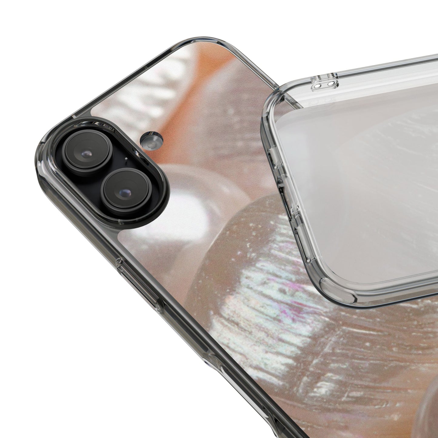 Clear Phone Case – Blush Pearl