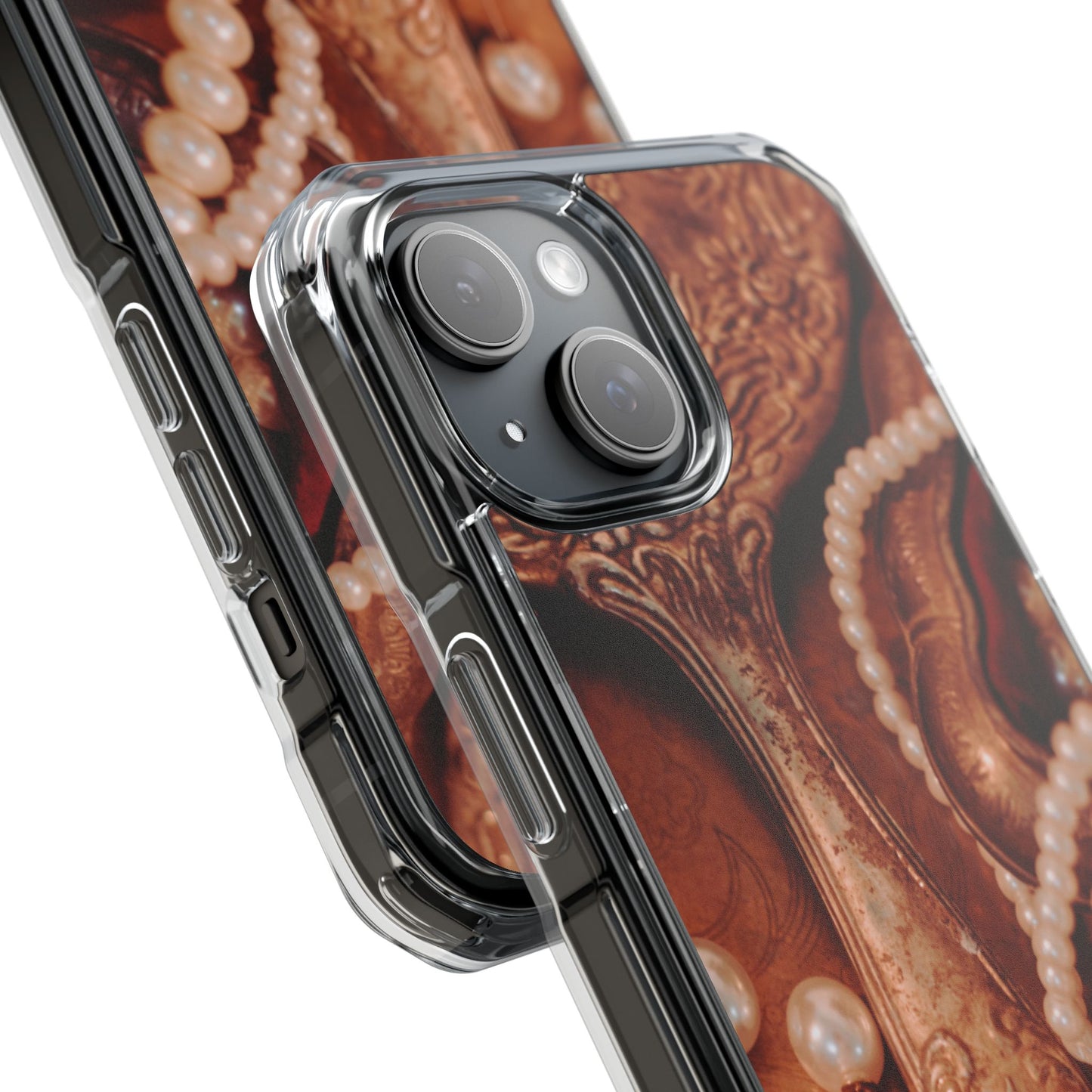 Clear Magnetic Phone Case – Bronze Vanity