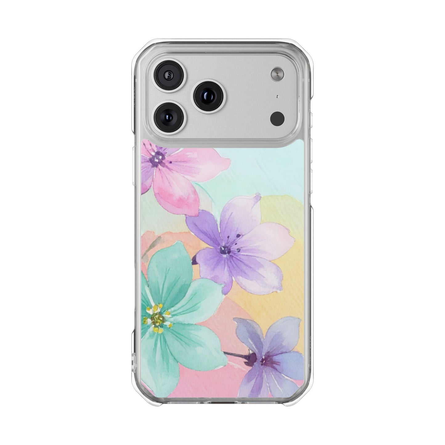 Clear Magnetic Phone Case – Water Petal