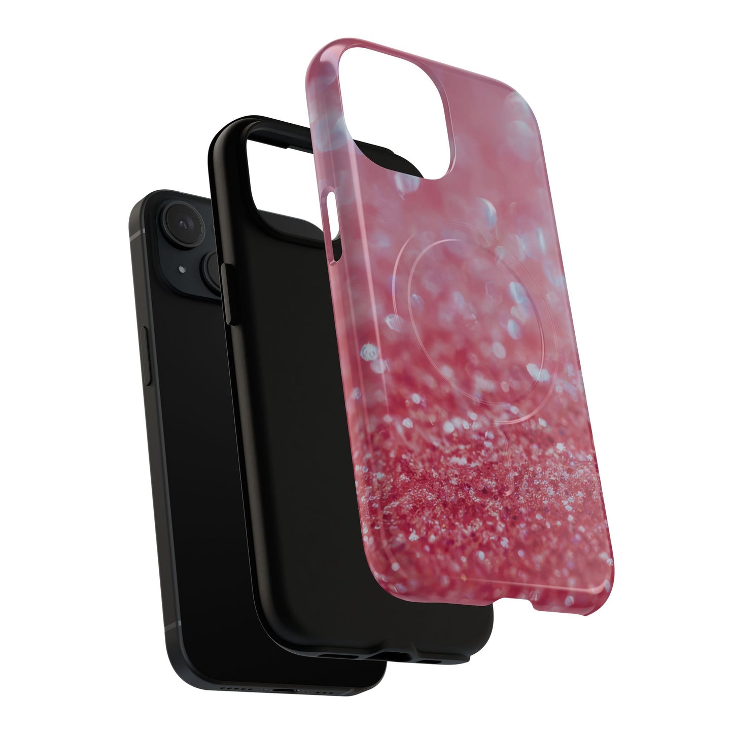 Protective Magnetic Phone Case – Rosé Sparkle