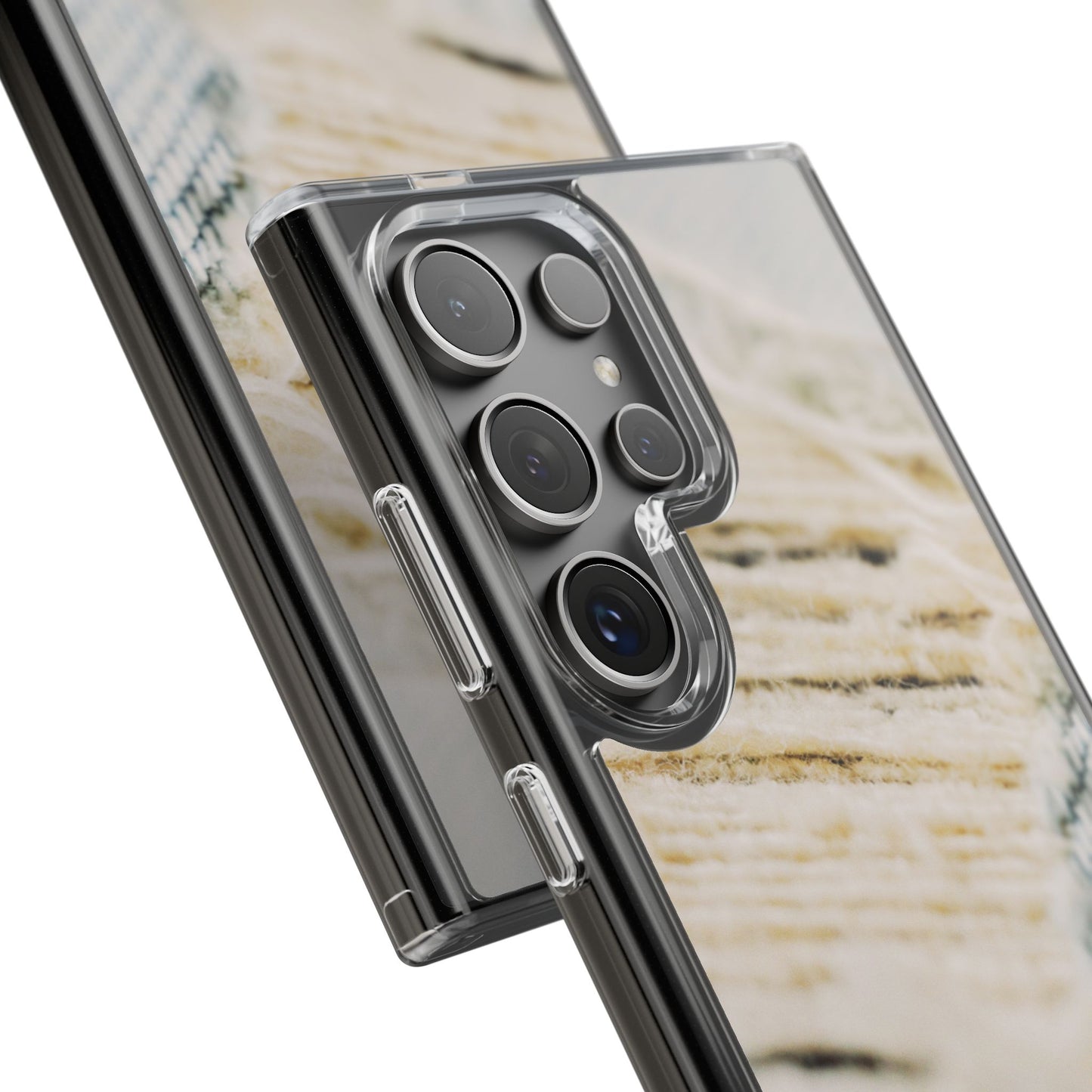 Clear Phone Case – Woven Warmth
