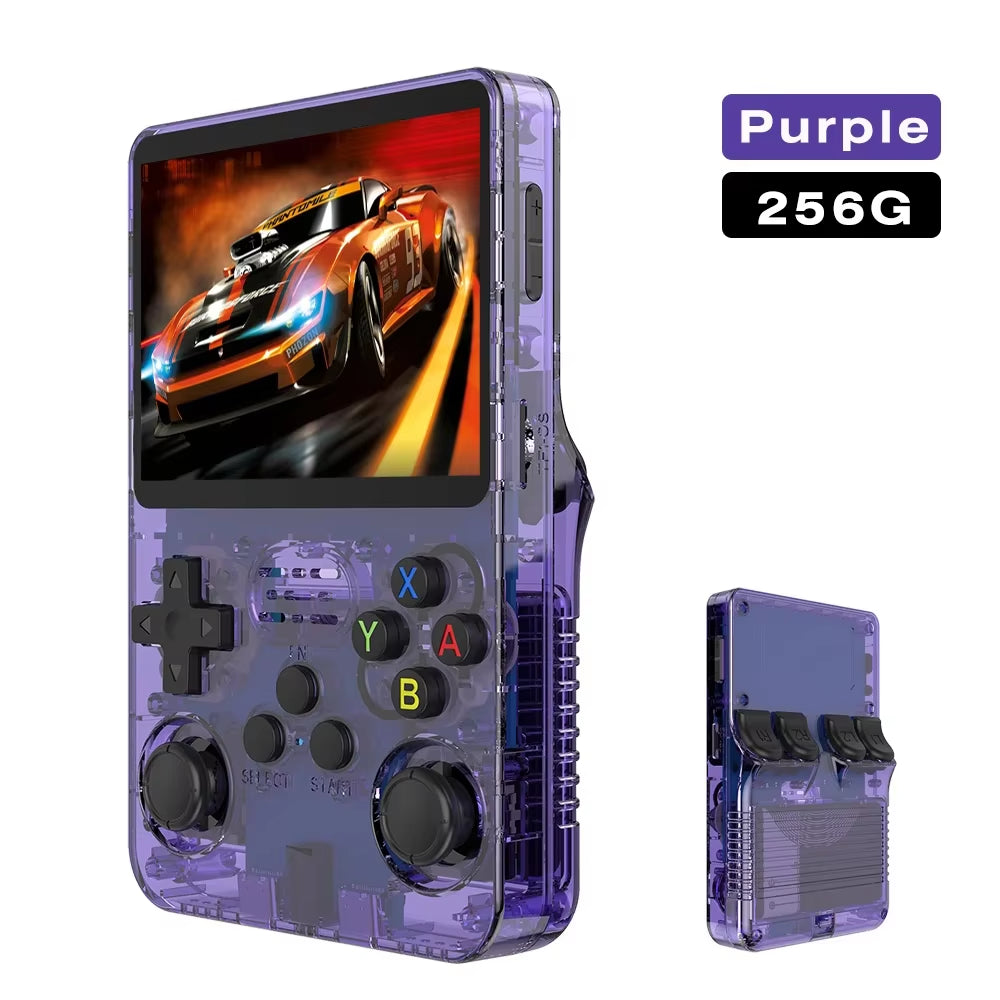 R36S Retro Gaming System: 256GB, 3.5" IPS, Portable