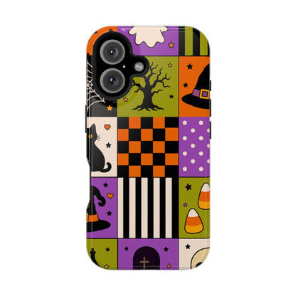 Impact-Resistant Phone Case – Spooky Patchwork