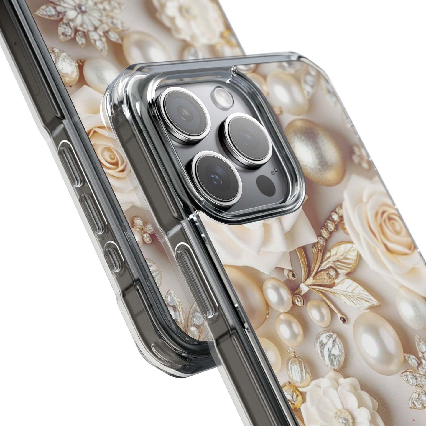 Clear Magnetic Phone Case – Ivory Opulence