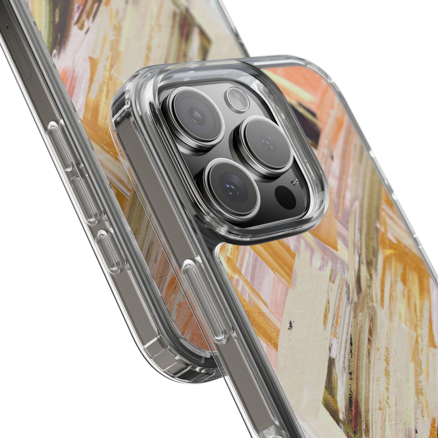 Clear Phone Case – Brush & Bronze