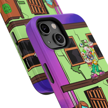 Zombie Arcade Phone Case — Colorful Cartoon Horror Impact-Resistant iPhone Cover