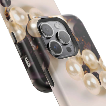 Impact-Resistant Phone Case – Noir Pearl