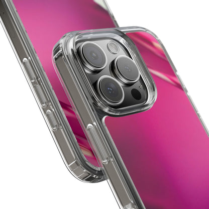 Clear Phone Case – Magenta Motion