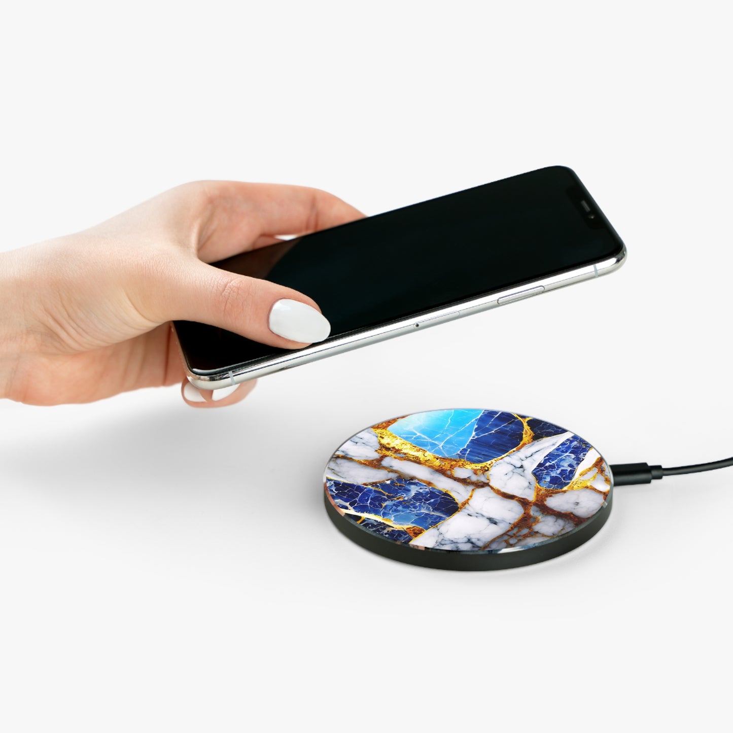 Wireless Charger – Sapphire Veins