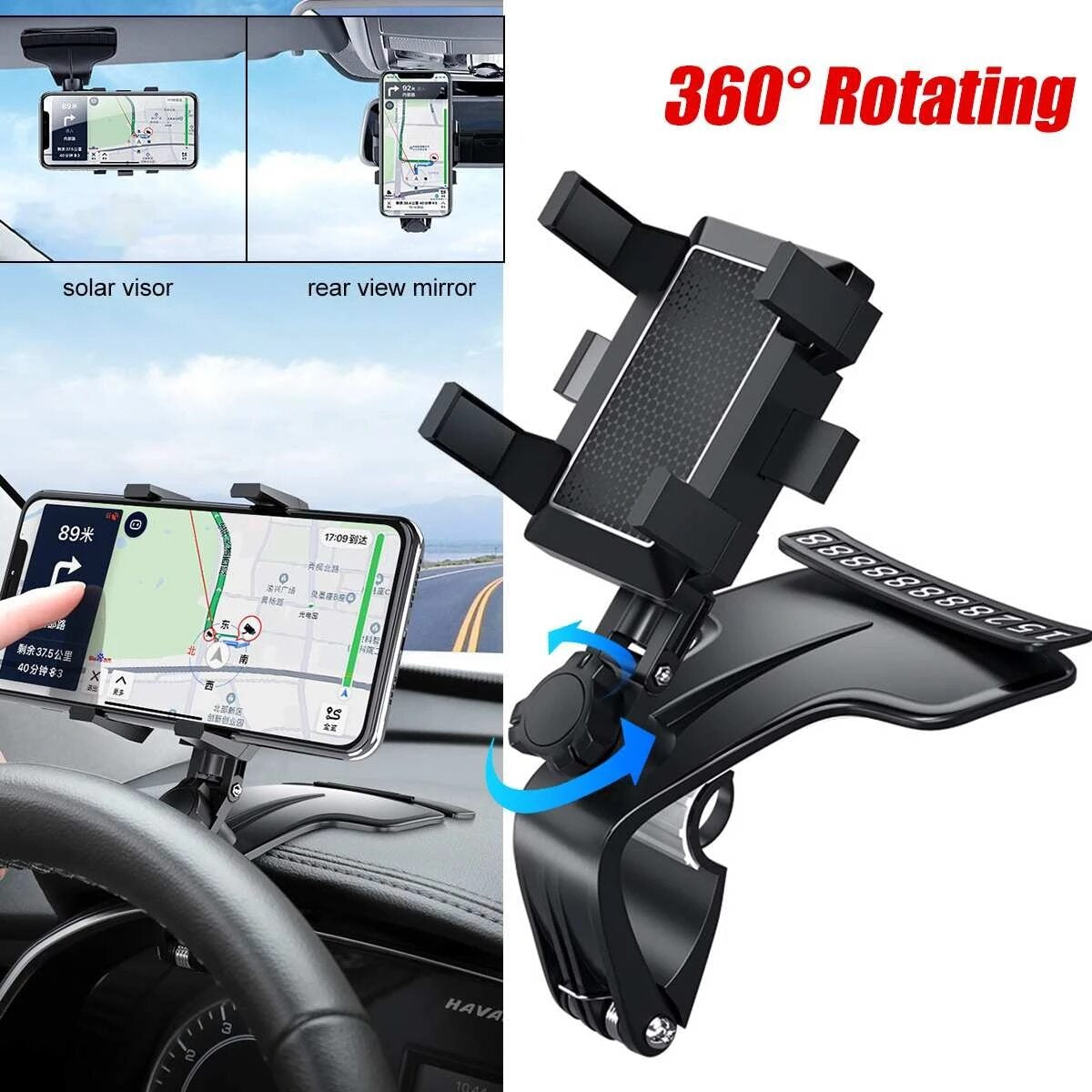 360° Universal Dashboard Mount Holder Car Stand for Mobile Cell Phone GPS