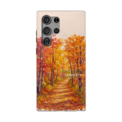Impact-Resistant Phone Case – Autumn Remembered – Compatible with iPhone 11–17 & Samsung Galaxy S22–S26 Series
