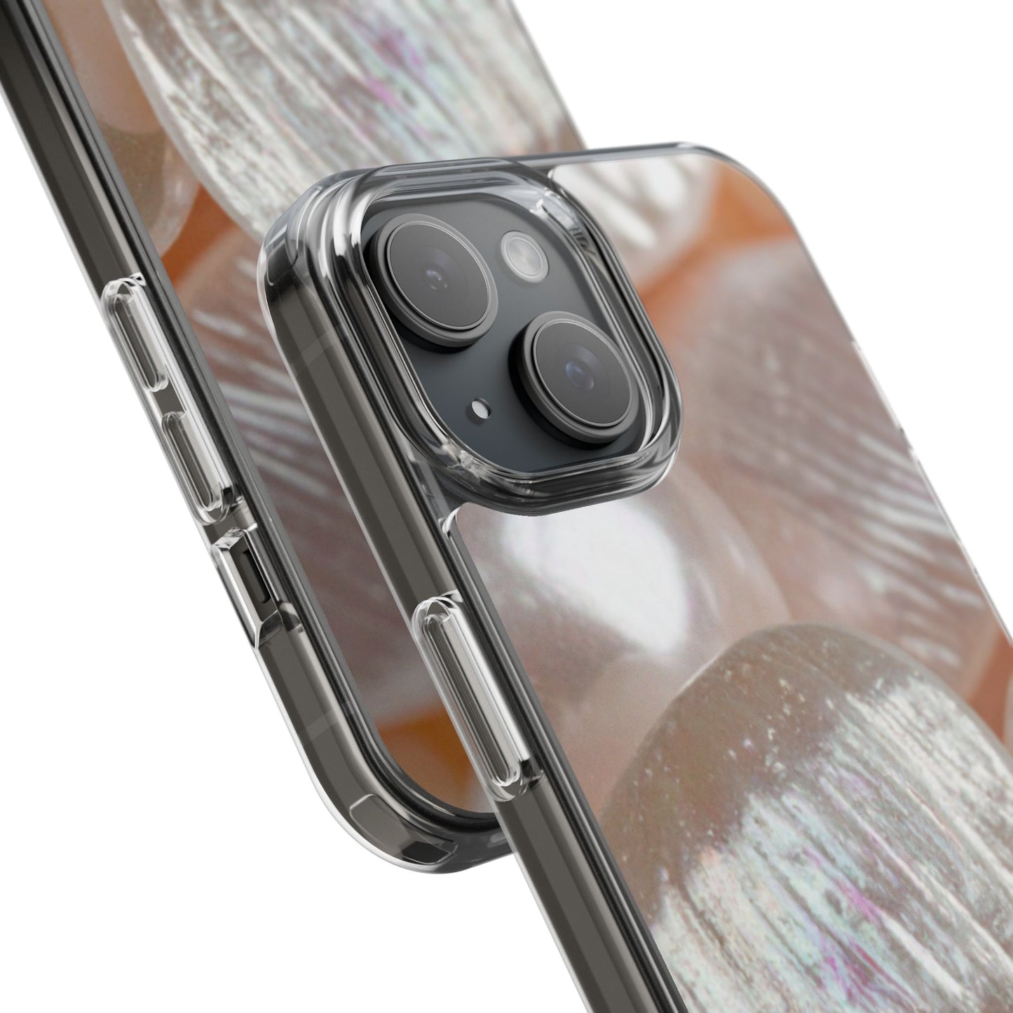 Clear Phone Case – Blush Pearl