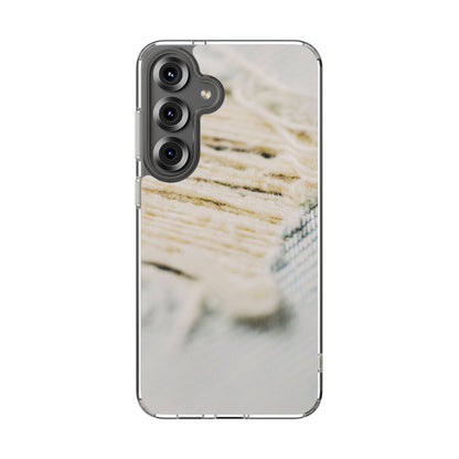Clear Phone Case – Woven Warmth