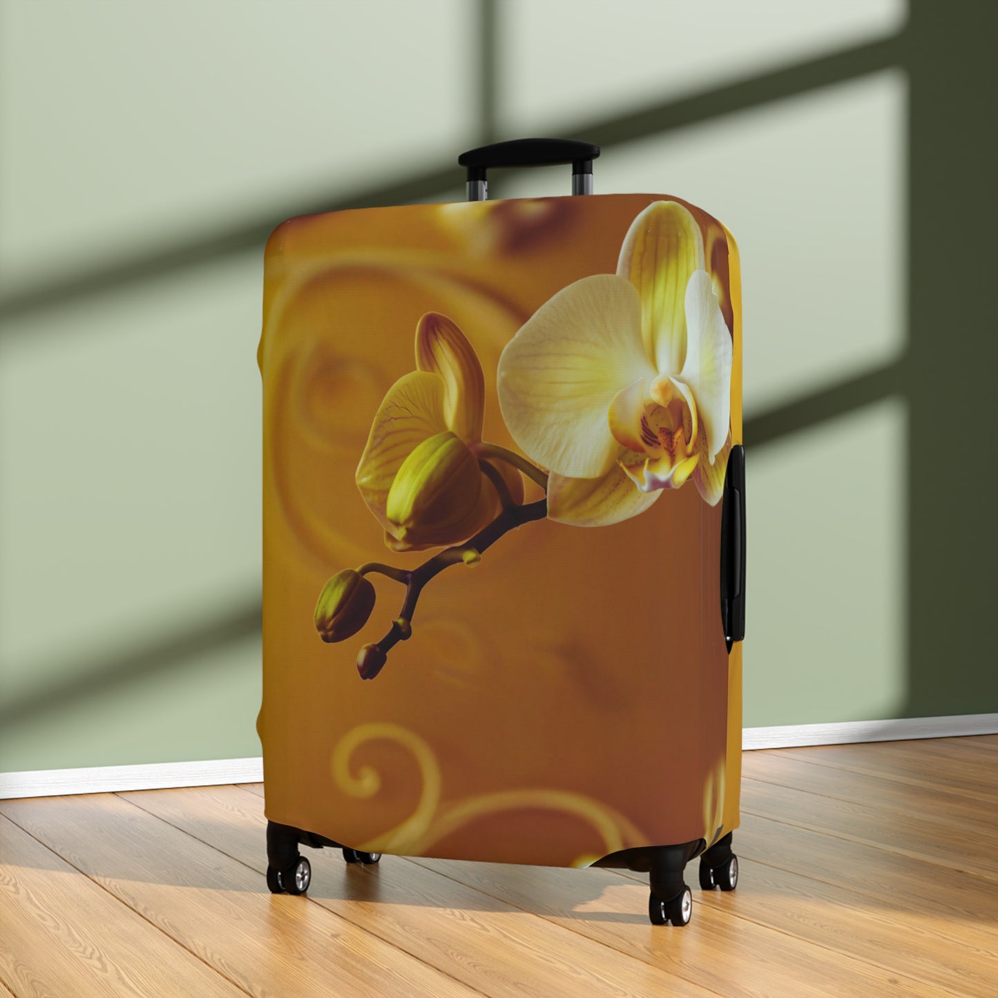 Luggage Cover – Amber Orchid