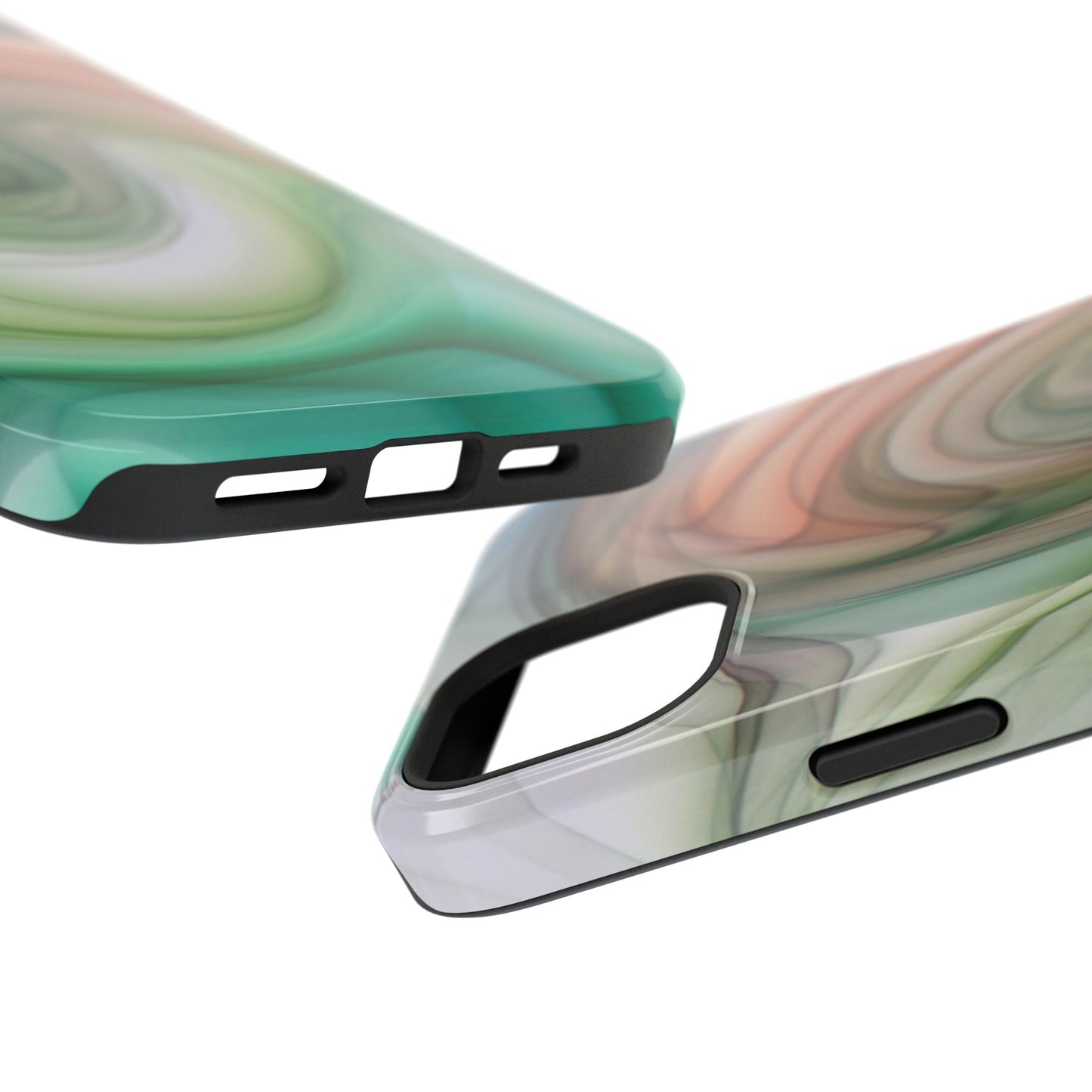 Impact-Resistant Phone Case – Marble Flow