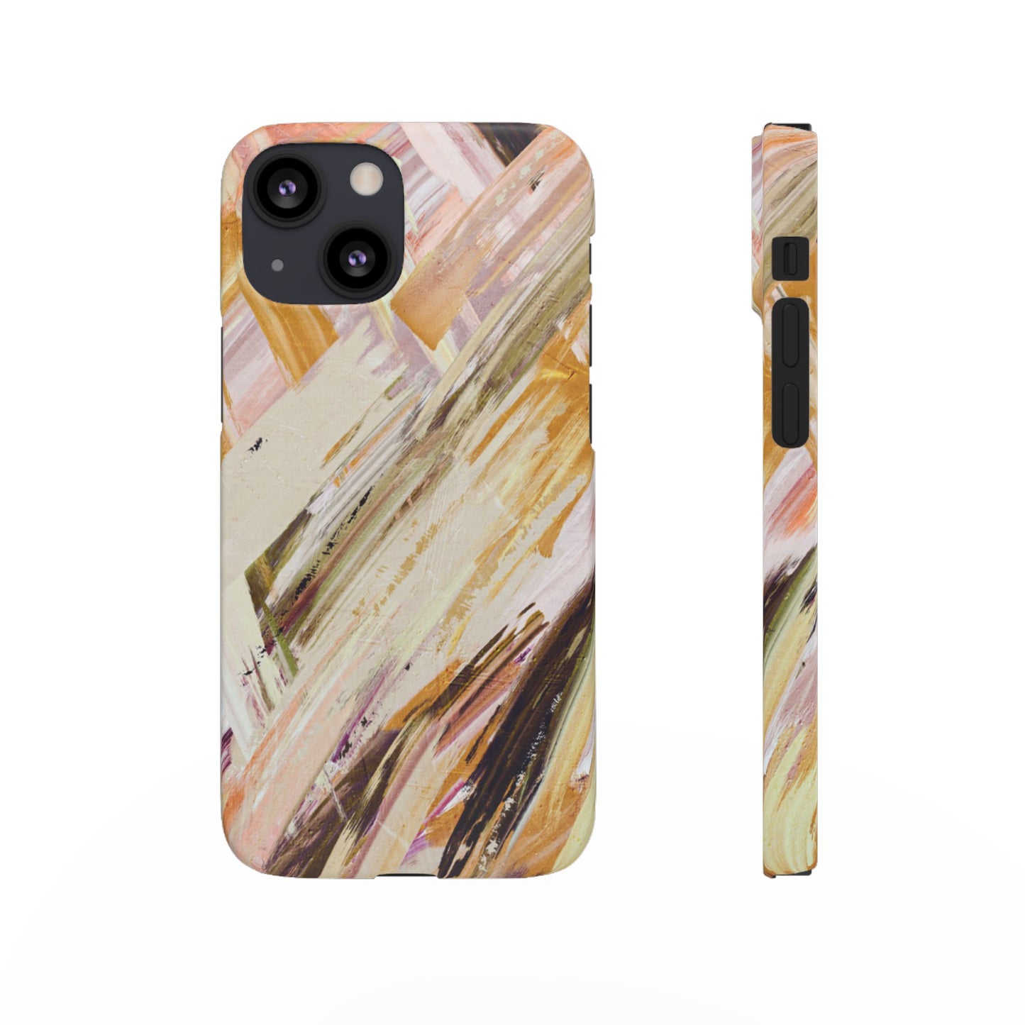 Snap Phone Case – Brush & Bronze