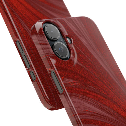 Slim Phone Case — Crimson Current