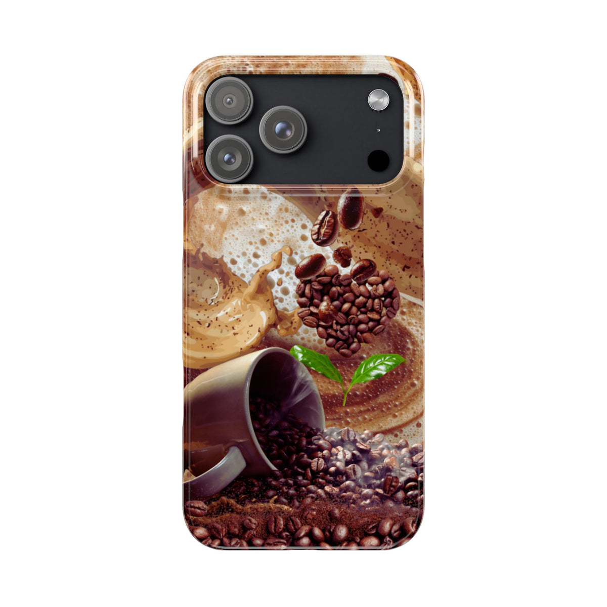 Slim Phone Case – Love at First Sip – Compatible with iPhone 11–17 Series