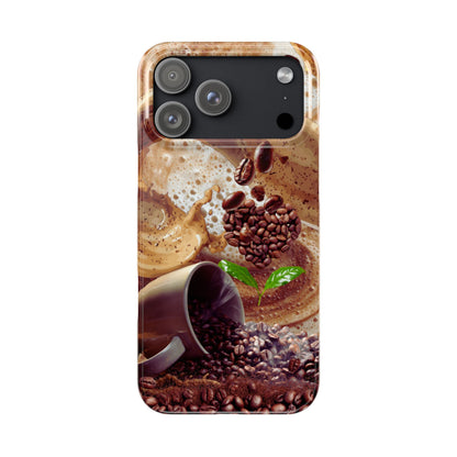 Slim Phone Case – Love at First Sip – Compatible with iPhone 11–17 Series