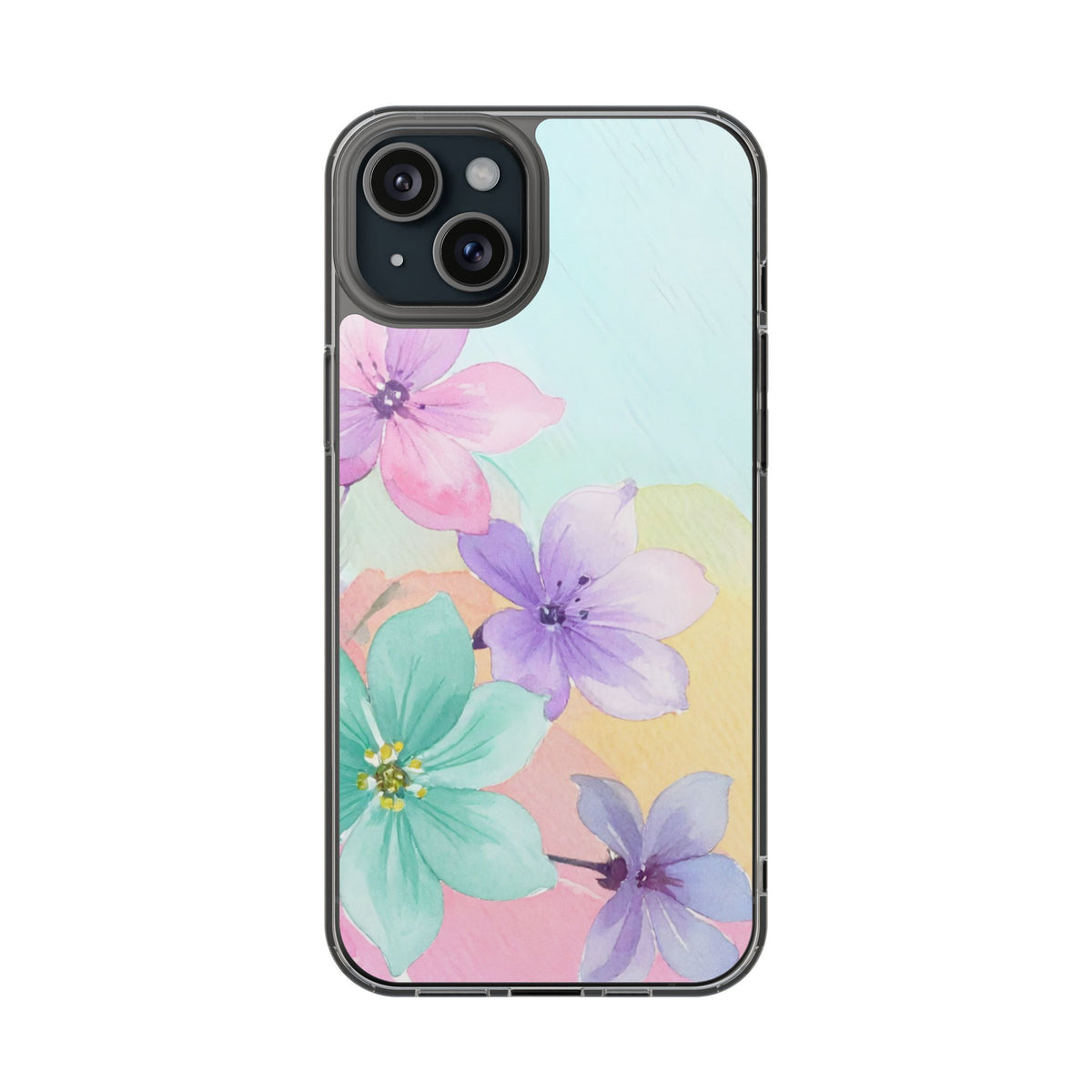 Clear Phone Case – Water Petal