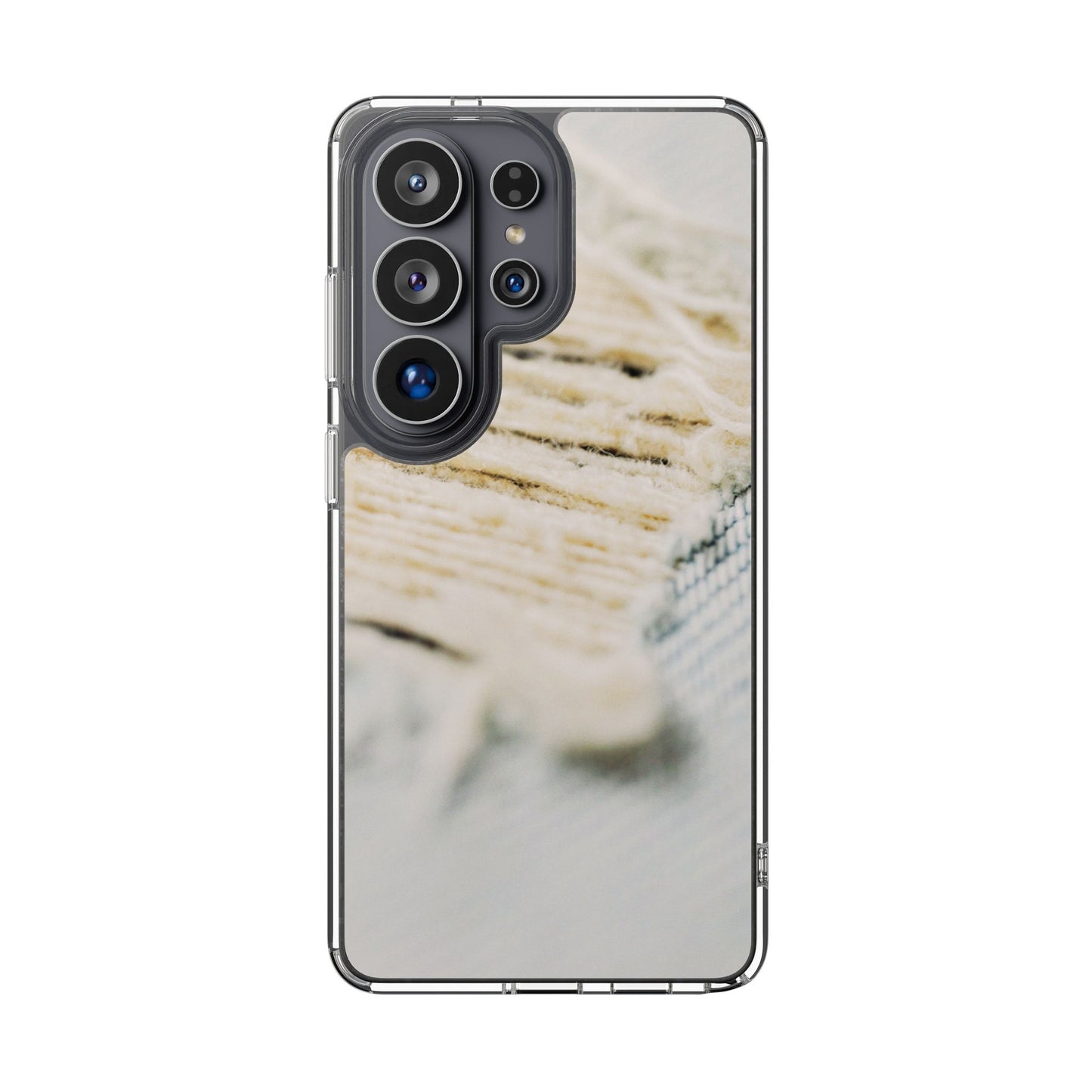 Clear Phone Case – Woven Warmth