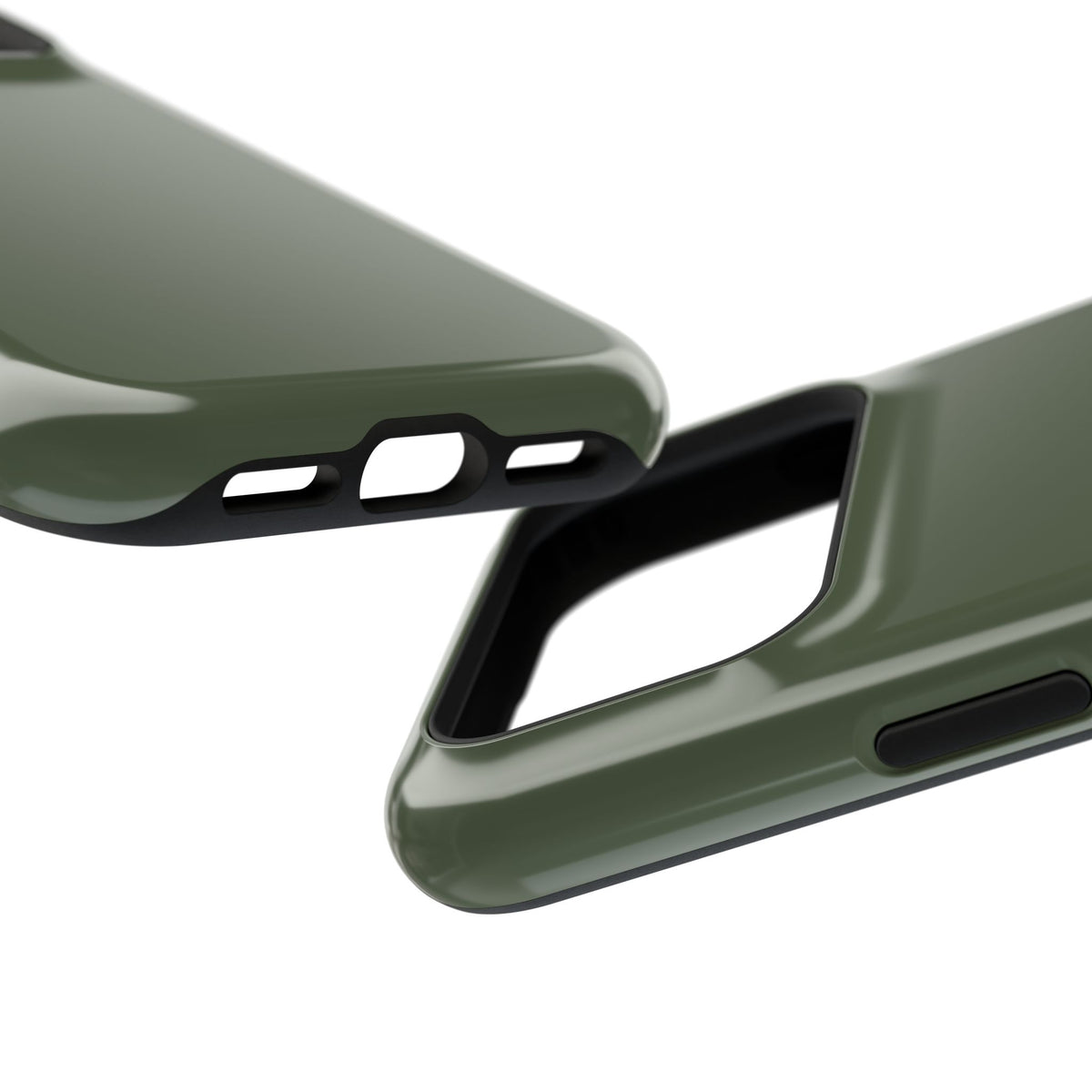 Impact-Resistant Phone Case — Military Green Protective Shockproof Cover