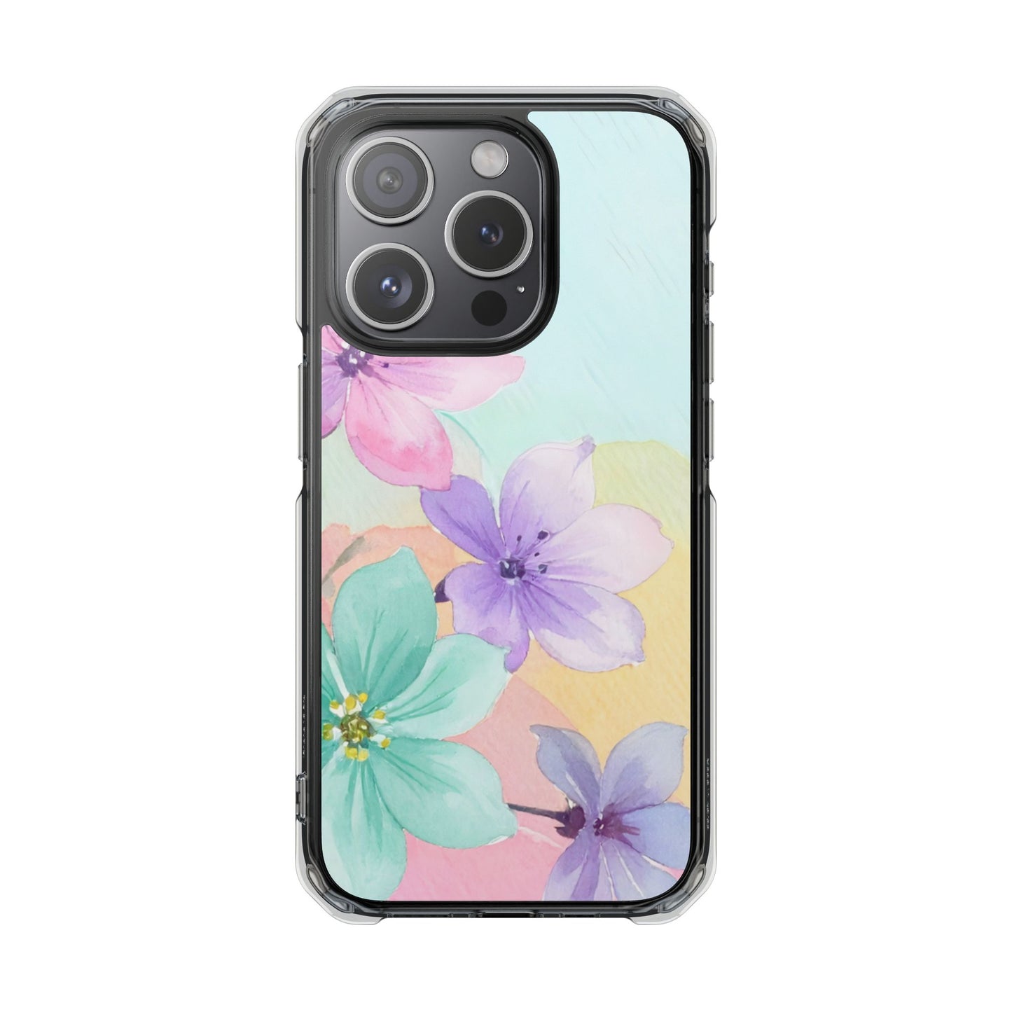 Clear Magnetic Phone Case – Water Petal