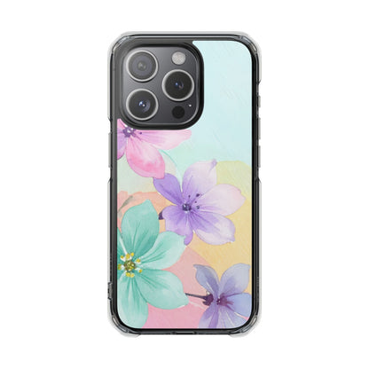 Clear Magnetic Phone Case – Water Petal